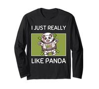 Simpatico Panda Kawaii Mi Piace Molto l'astronauta Maglia a Manica