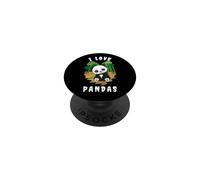 Simpatico panda, regalo per gli amanti degli orsi, per uomini, donne, bambini, ragazzi e ragazze PopSockets PopGrip Adesivo