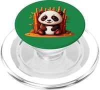 Simpatico panda seduto nella foresta di bambù PopSockets PopGrip per MagSafe