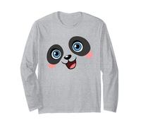 Simpatico panda sorridente cartone animato disegno grafico (ragazze e donne) Maglia a Manica