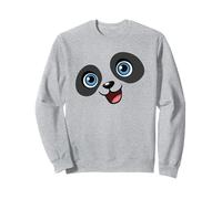 Simpatico panda sorridente cartone animato disegno grafico (ragazzi e uomini) Felpa