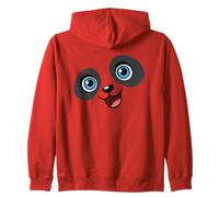 Simpatico panda sorridente cartone animato disegno grafico (ragazzi e uomini) Felpa con Cappuccio