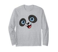 Simpatico panda sorridente cartone animato disegno grafico (ragazzi e uomini) Maglia a Manica