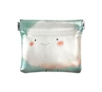 Simpatico pavone PU pelle piccola moneta conveniente carta chiave organizzatore per donne ragazze, A forma di nuvola, 1 size, moderno