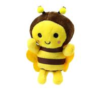 Simpatico peluche ape ciondolo portachiavi - PP cotone ripieno animali piccoli portachiavi | peluche maglia ornamento divertente per borse zaini | morbido mini giocattolo regalo Fors Kids & Gi