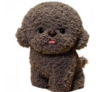 Simpatico peluche Bichon Frise, animale di pezza, regalo for le vacanze