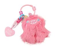 Simpatico peluche Cartoon Keychain Car Keyring Party Regalo di coniglio di stoffa Ciondolo Orament per donne ragazze adolescenti Tessuti Portachiavi Cartoon Portachiavi Portatile peluche, Rosso