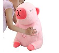 Simpatico peluche di capibara, animale di peluche di capibara - Bambola per dormire rilassante con musica e luce - Succhietto per dormire con respirazione ritmica regolabile, bambola morbida, giocatto