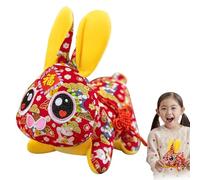 Simpatico peluche di peluche di peluche di coniglio cinese di nuovo anno - 2023 bambola Bunny | 2023 ANNO LUNAR ANNO ORNNY | Regali cinesi di Capodanno per l'arredamento del festival di