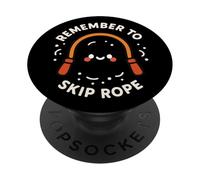 Simpatico personaggio "Remember to Skip Rope" PopSockets PopGrip Adesivo