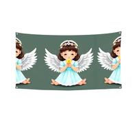 Simpatico piccolo angelo stampato banner decorativi adatti per riunioni di famiglia, cerimonia di laurea sfondo decorazione fotografica da parete