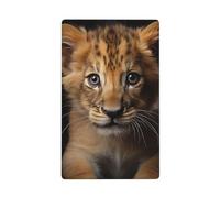 Simpatico piccolo leone singolo Toggle Blank Wall Plate Light Switch Cover Decorativo 1 Gang per Cucina Camera Bagno Dimensioni 11.4x7cm