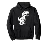 Simpatico piccolo minimalista tirannosaurus dinosauro t-rex Felpa con Cappuccio