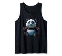 Simpatico Piccolo Panda Divertente Design Unisex per Uomo Donna Tee Canotta