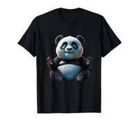 Simpatico Piccolo Panda Divertente Design Unisex per Uomo Donna Tee Maglietta
