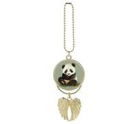 Simpatico piccolo panda, ornamento da appendere per specchietto retrovisore, regalo fortunato, ornamento da appendere, divertente ciondolo per auto per ufficio, decorazione domestica, Misura unica