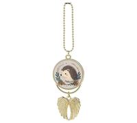 Simpatico piccolo riccio da appendere per auto, ciondolo per specchietto retrovisore regalo fortunato, ornamento da appendere, divertente ciondolo per auto per ufficio, decorazione domestica, stile