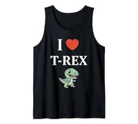 Simpatico piccolo tirannosaurus dinosauro i love t-rex Canotta