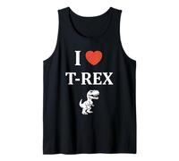 Simpatico piccolo tirannosaurus dinosauro i love t-rex Canotta