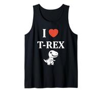 Simpatico piccolo tirannosaurus dinosauro i love t-rex Canotta