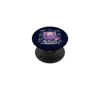 Simpatico pigiama da notte Kawaii Axolotl preferito sonno divertente PopSockets PopGrip Adesivo