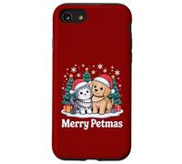 Simpatico pigiama natalizio per gli amanti dei cani e dei gatti Custodia per iPhone SE (2020) / 7/8