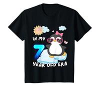 Simpatico pinguino 7 ° compleanno nel mio 7 anno vecchio era divertente artico Maglietta
