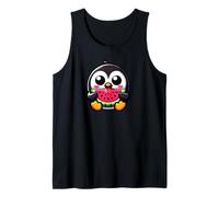 Simpatico Pinguino Anguria Kawaii Chibi Design Canotta