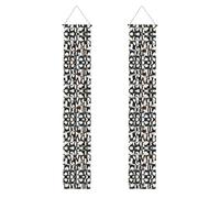 Simpatico pinguino animale stampa autunno portico banner, banner in poliestere, uso interno esterno, facile da appendere riutilizzabile