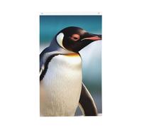 Simpatico pinguino bandiera verticale a doppia faccia da giardino esterno bandiera casa cortile divertente festa banner segno decorazione casa giardino bandiere per parete poster