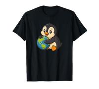 Simpatico pinguino che salva la terra Maglietta