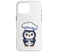 Simpatico pinguino cuoco divertente cottura cottura animale design Custodia per iPhone 16 Pro Max