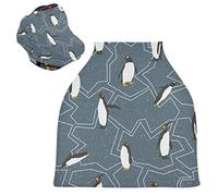 Simpatico Pinguino Delle Nevi Auto per Bambini Passeggino Tettoia Copri Seggiolino Copertura Infermieristica per L'Allattamento Al Seno All-In-1 Morbido Traspirante Elastica Tettuccio