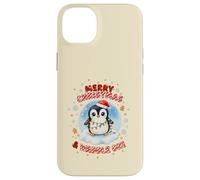 Simpatico pinguino natalizio Kawaii Merry Christmas e Waddle On Custodia per iPhone 14 Plus