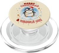 Simpatico pinguino natalizio Kawaii Merry Christmas e Waddle On PopSockets PopGrip per MagSafe