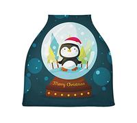 Simpatico Pinguino Neve Auto per Bambini Passeggino Tettoia Copri Seggiolino Copertura Infermieristica per L'Allattamento Al Seno All-In-1 Morbido Traspirante Elastica Tettuccio