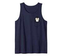 Simpatico pinguino Pocket Pal divertente animale invernale a forma di pinguino Canotta