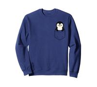 Simpatico pinguino Pocket Pal divertente animale invernale a forma di pinguino Felpa