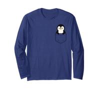 Simpatico pinguino Pocket Pal divertente animale invernale a forma di pinguino Maglia a Manica