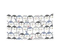 Simpatico pinguino stampa eventi interni ed esterni riutilizzabile facile da appendere festivo festa banner decorazione vacanza