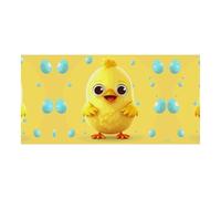 Simpatico pollo giallo grande cartello da appendere alla parete sfondo banner festa di compleanno fondali per Capodanno, laurea, matrimonio, festa di compleanno, decorazione, 180 x 90 cm