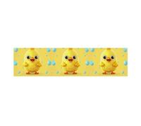 Simpatico pollo giallo grande cartello da appendere alla parete sfondo banner festa di compleanno fondali per Capodanno, laurea, matrimonio, festa di compleanno, decorazione, 120 x 30 cm