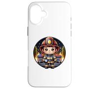 Simpatico pompiere supereroe Pompiere supereroe Custodia per iPhone 16 Plus