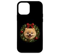 Simpatico pompon natalizio con divertente animale Custodia per iPhone 12 mini