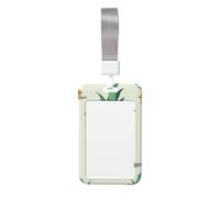 Simpatico porta badge con ananas con cordino verticale in plastica con finestra trasparente, protezione impermeabile per carte d'identità, custodia per badge da lavoro, per infermieri, insegnanti e
