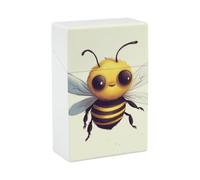 Simpatico porta sigarette a forma di ape, impermeabile e anti-schiacciamento, con tasca leggera per riporre le sigarette, ideale come regalo per uomo e donna.