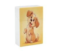 Simpatico porta sigarette a forma di cagnolino, impermeabile e antiurto, compatto, in plastica, ideale per viaggi e per contenere fino a 20 sigarette. Porta sigarette portatile e protettivo per uomini