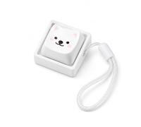 Simpatico portachiavi a forma di cane, con interruttore meccanico, in PBT | Simpatico portachiavi a forma di cane, fidget toy, in PBT meccanico, interruttore a scatto, per borsa, portachiavi in 1, 2, 4