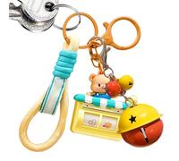 Simpatico portachiavi a forma di orso, portachiavi con ciondolo - portachiavi con ciondolo - portachiavi animale, simpatico ciondolo per borsa, portachiavi, Shaker Sweet House + Orange Bell, Siehe