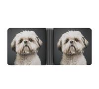 Simpatico portafoglio con cane Shih Tzu novità portafoglio portafoglio divertente portamonete banconote porta carte divertente borsa per uomini donne, Stile:, Taglia unica, Per tutte le stagioni
